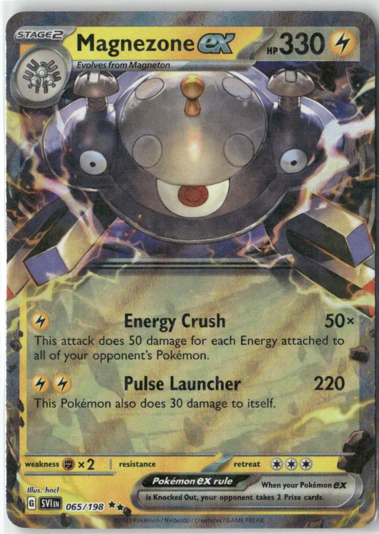 Magnezone ex 065/198 Double Rare Scarlet & Violet Pokemon Holo Near Mint