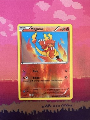 Pokemon Karte Magmar Furious Fists Reverse Holo 10/111 Near Mint