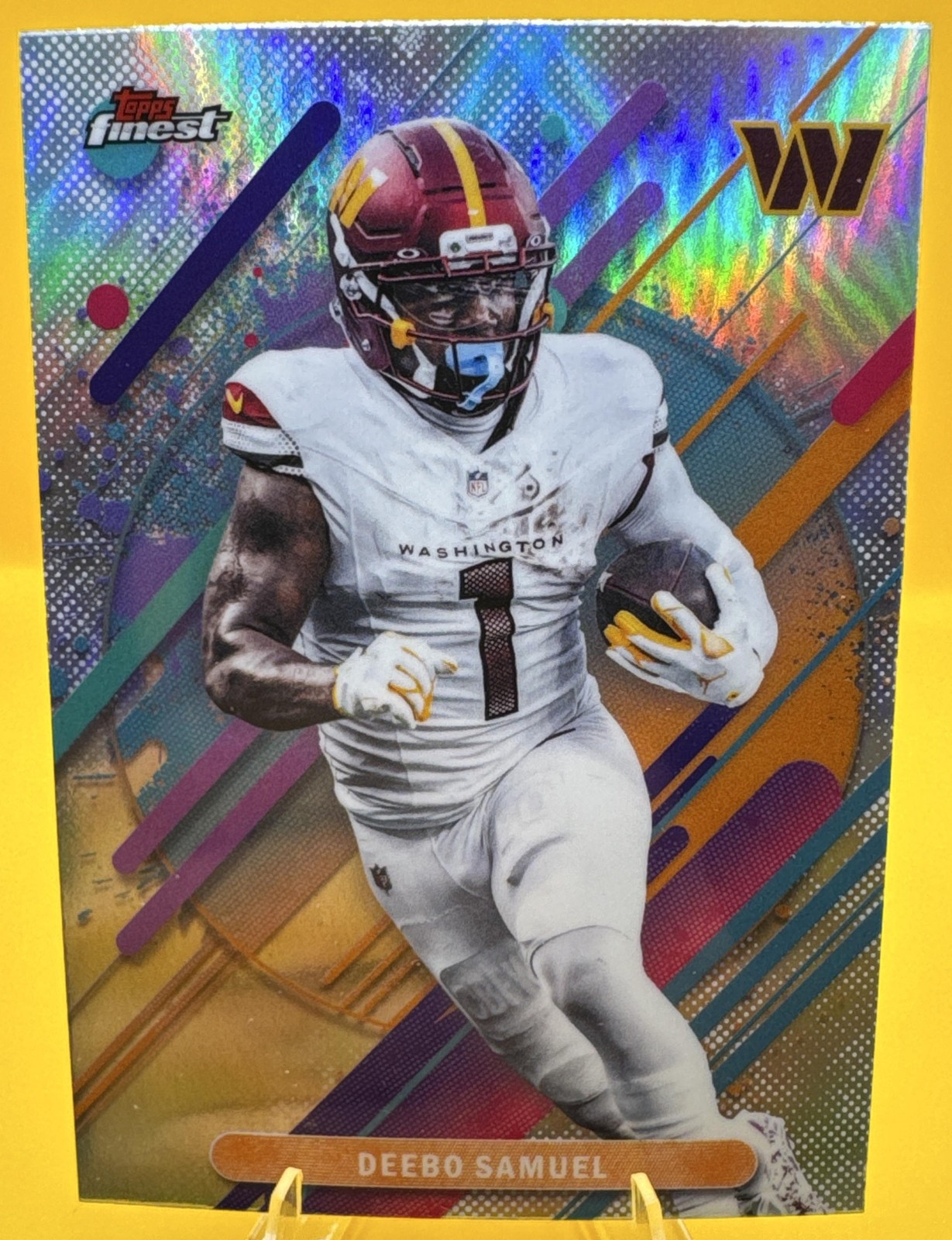 2025 Topps Finest Deebo Samuel #271 Rare Refractor Commanders