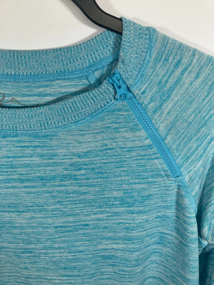 Gerry Women’s Pullover Shirt Stretchy Soft Zip Neck Long Sleeve - Size S - Image 2 of 4