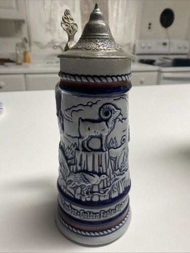 Vintage 1976 Avon Collectible Beer Stein, Vintage Avon Beer Stein Pewter Lid