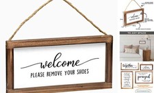 Please Remove Your Shoes Off Front Door Sign Welcome Please Remove Your Shoes