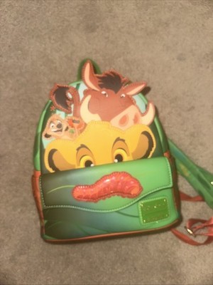 Disney Parks Loungefly The Lion King Simba Timon Pumbaa Mini Backpack