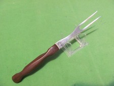 Vintage Cutco No. 26 Carving Serving Fork with Brown Handle Made in USA