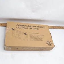 Ultra Bright LED Decorative Red Exit Sign & Emergency Light Combo Red Letter 6"