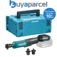 Makita DWR180Z 18v LXT Ratchet Wrench 1/4" Or 3/8" Square Drive Bare + Makpac