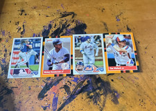 Topps Donruss Leaf Trading Card Lot Henderson Wallach Vogelbach Blue Jays 4 Car…