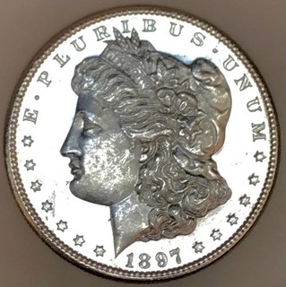 1897 S MORGAN DOLLAR PROOF LIKE NICE LIQUID MIRRORS MS NO RESERVE #76266