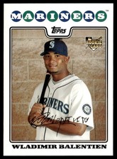 2008 Topps Wladimir Balentien Rookie Seattle Mariners #57