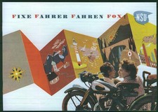 NSU  Fox 1949 Neckarsulm Motorrad Prospekt Verkaufsprospekt sales brochure RP