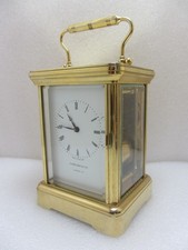 English 8 Day Gilt Brass Garrard & Co Ltd Bell Chime Timepiece Carriage Clock