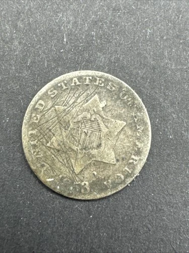 1853 Three Cent Silver — photo from the most recent tracked eBay sale