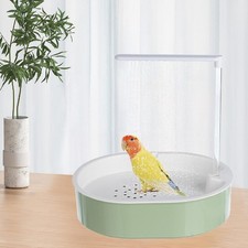 Parrot Bathtub Automatic Bath with Pump for cage Parakeet Cockatiel