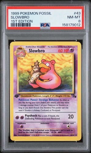 Slowbro (1st Edition) graded PSA 8 for sale on eBay