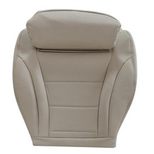 NLQR Front Driver Side Bottom Replacement Perforated Leather Seat Cover Tan Comp