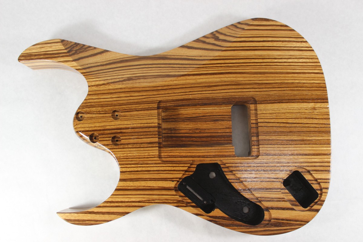 Finished Zebrawood RG body fits Ibanez (tm) fits 6 string RG and