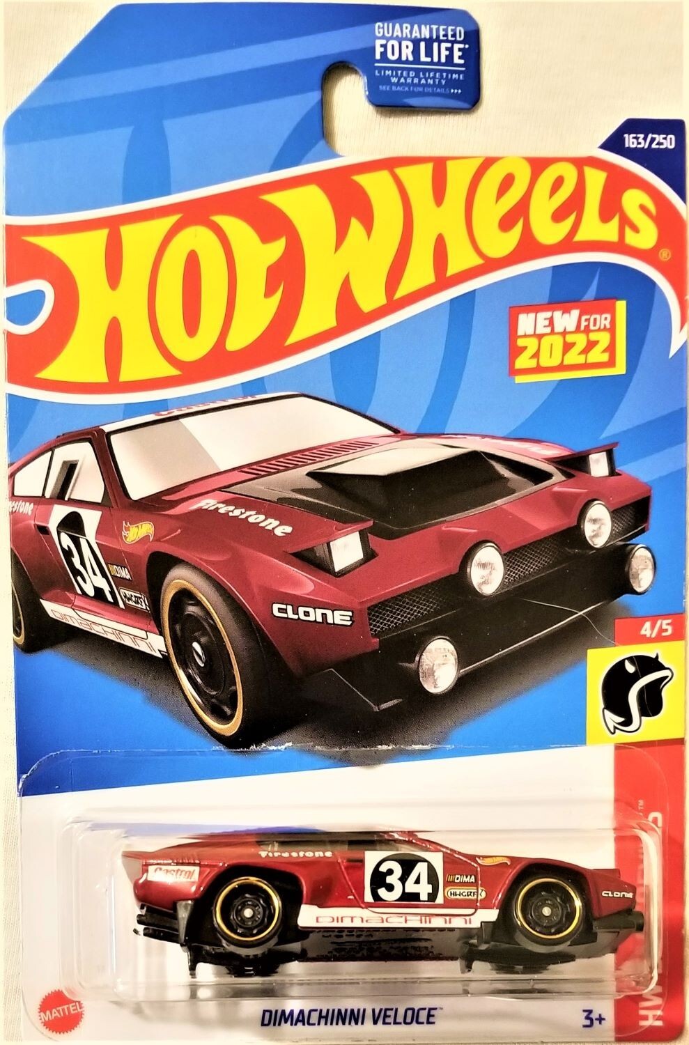 Hot Wheels - 2022 HW Daredevils 4/5 Dimachinni Veloce 163/250 (BBHCX57)