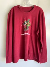 NEW Life Is Good Crusher Tee Size Large Chickadee Holiday Christmas