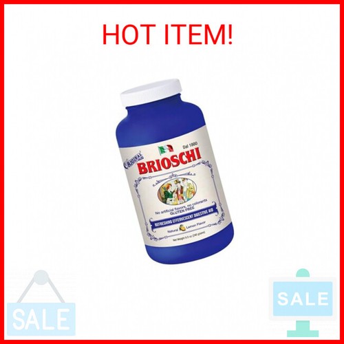 Brioschi Italian Lemon Flavored Effervescent Heartburn, Upset Stomach