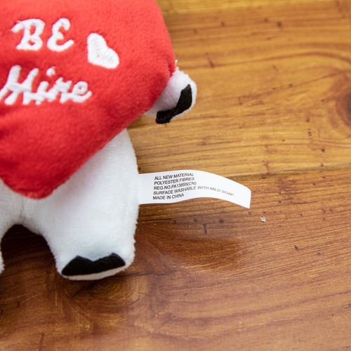 Valentines Pet Dog Toys With Squeakers "All You Need Is Love Pig/Cow" by JMLE - Picture 3 of 4