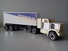  Matchbox Federal Express Container Big 30 cm Vintage Fed Ex Box Truck White1981