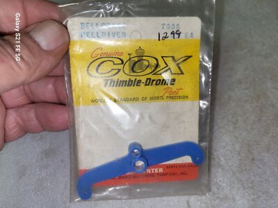NOS Vintage RC Airplane Helldiver Blue Bellcrank #7006