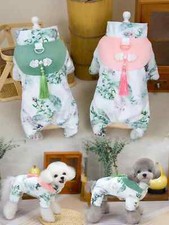 Chinese Winter Pet Dog Clothes Warm Dog Jacket Small Medium Pet Jumpsuit Bulldog