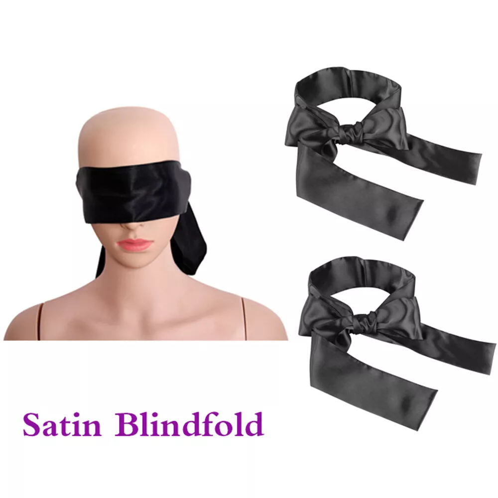 2 piece Soft-Band Blindfold-Eye-Satin-Mask-Sex-Couple-Games-Cosplay Cover 903 eBay