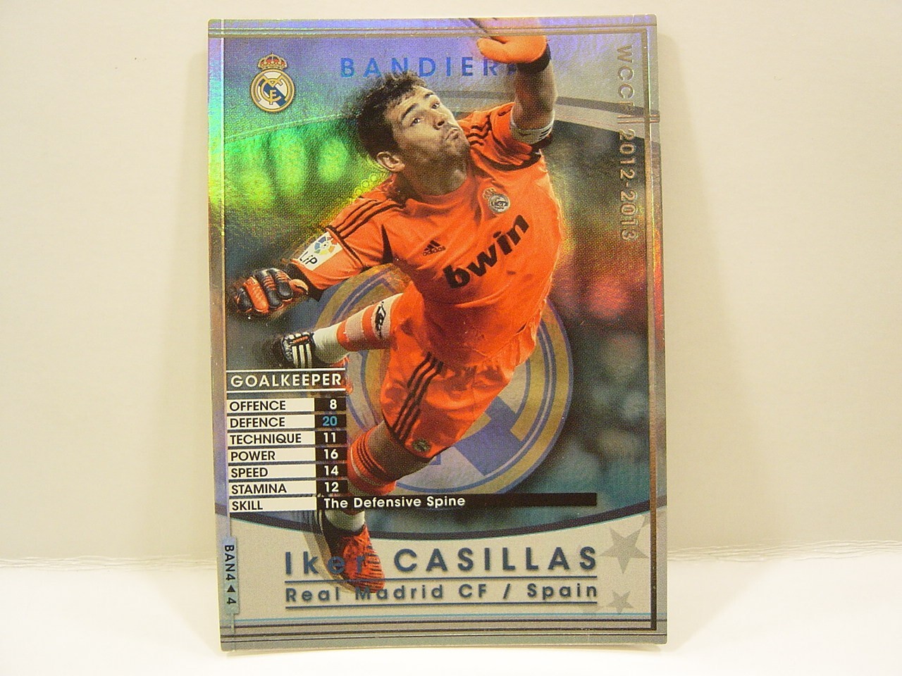 Panini WCCF 2012-13 BAN Iker Casillas 1981 Spain　No.1 Real Madrid CF Bandiera GK