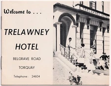 Vintage Trelawney Hotel Torquay Booklet Local Business Adverts Information