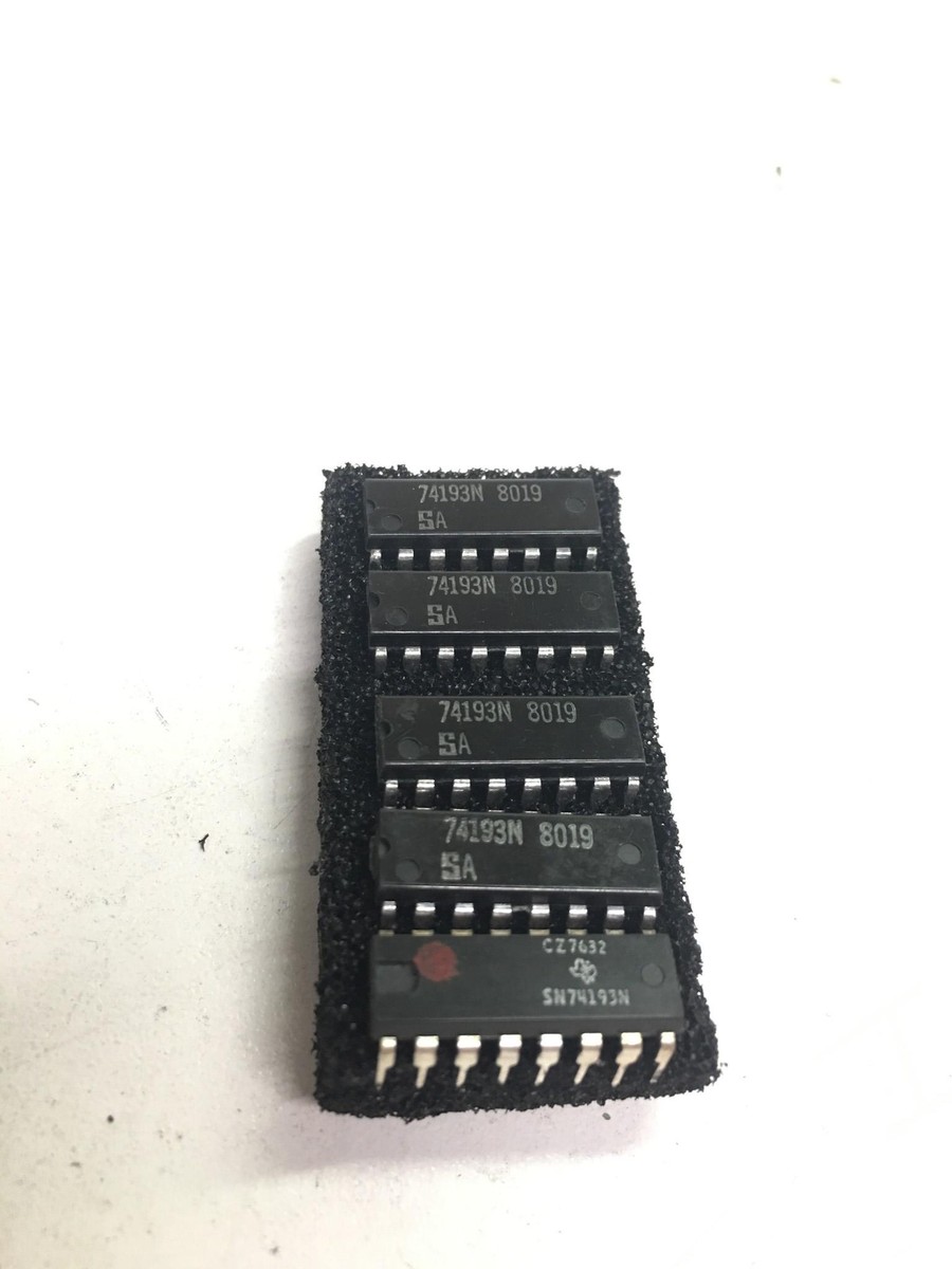 Synchronous 4-bit Up/Down Counters 74193N 8019(4) & SN74193N