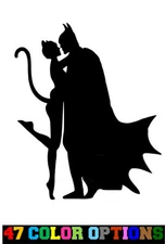 Vinyl Decal Truck Car Sticker Laptop - DC Comics Batman Catwoman Kissing