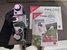 Canon AE-1 Program 35mm Film SLR Chrome Camera Body Interchangeable Lenses one