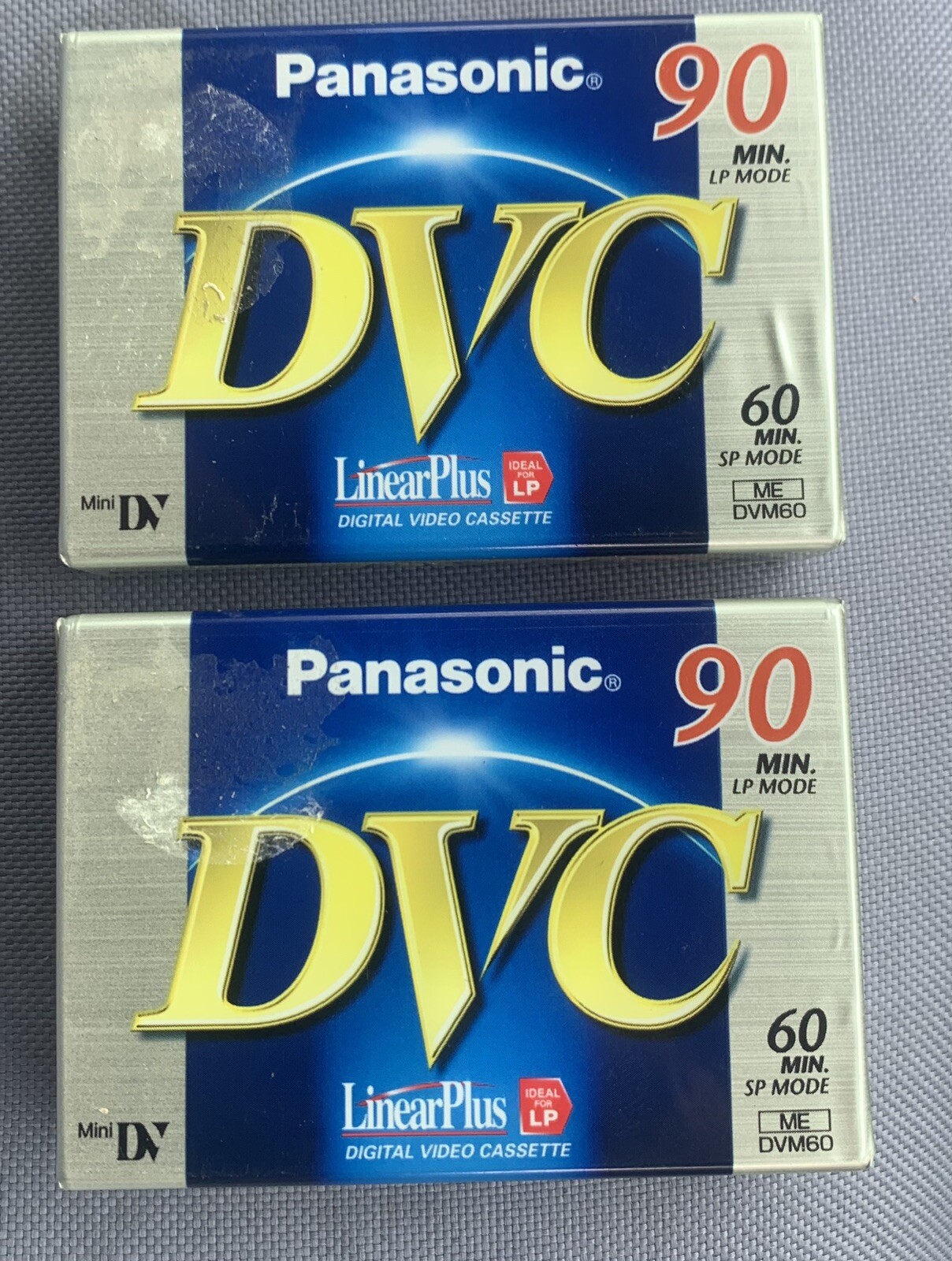 PANASONIC DVC Video Mini-DV Kassetten 60 Min SP/90 Min LP, OVP X2