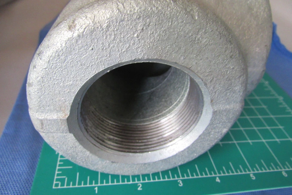 New 90-Deg Elbow Galvanized Forged Steel Class 6000 NPT FNPT B16 A/SA105 Fitting - Image 2 of 4