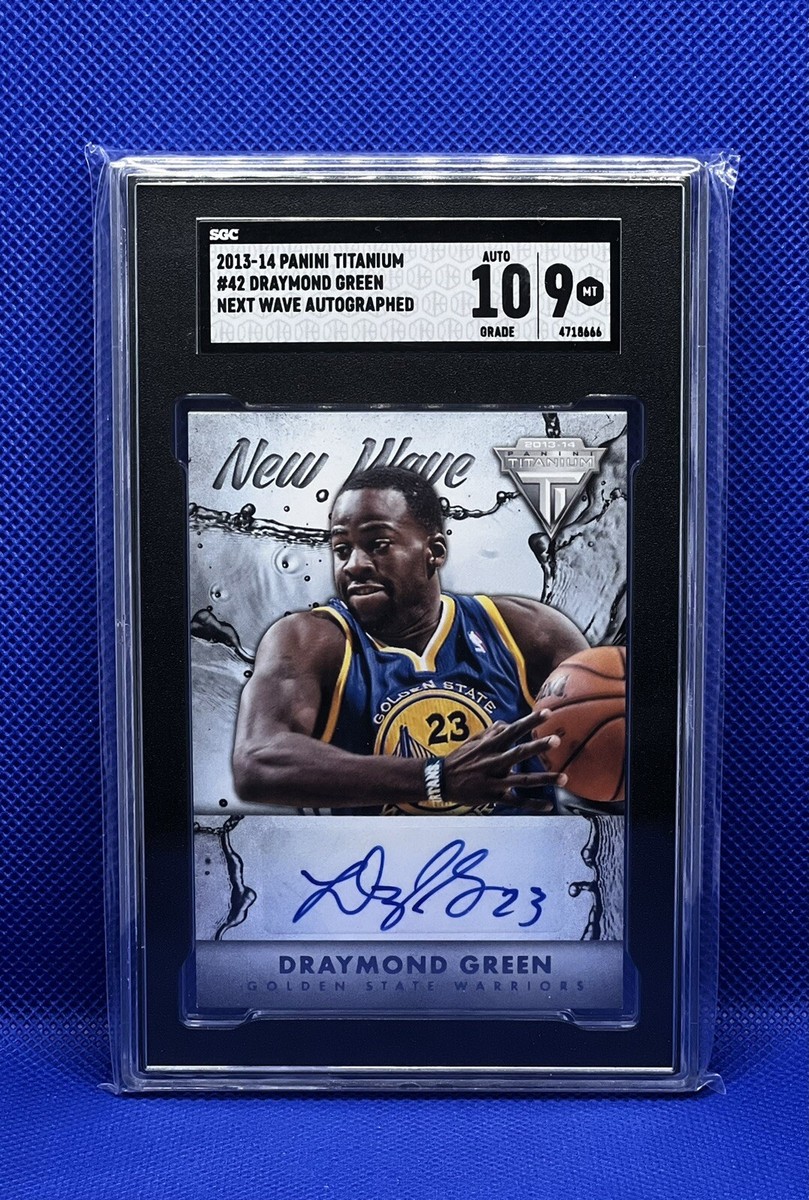2013 Panini Titanium New Wave DRAYMOND GREEN AUTO 10 SGC 9 GSW