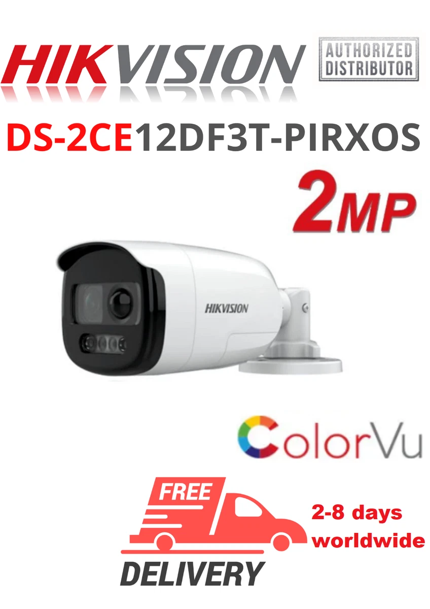 Hikvision DS 2CE12DF3T PIRXOS F2.8 2 MP ColorVu PIR Siren Audio Camera NEW