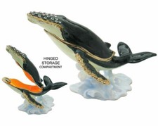 Humpback Whale Jeweled Trinket Box with Austrian Crystals #2