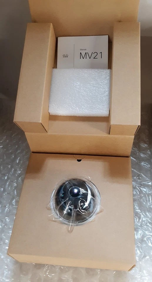 Cisco Bundle MV21-HW Security Camera w/ Gooseneck Wall Mount NEW OB *UNCLAIMED* - Image 2 of 4