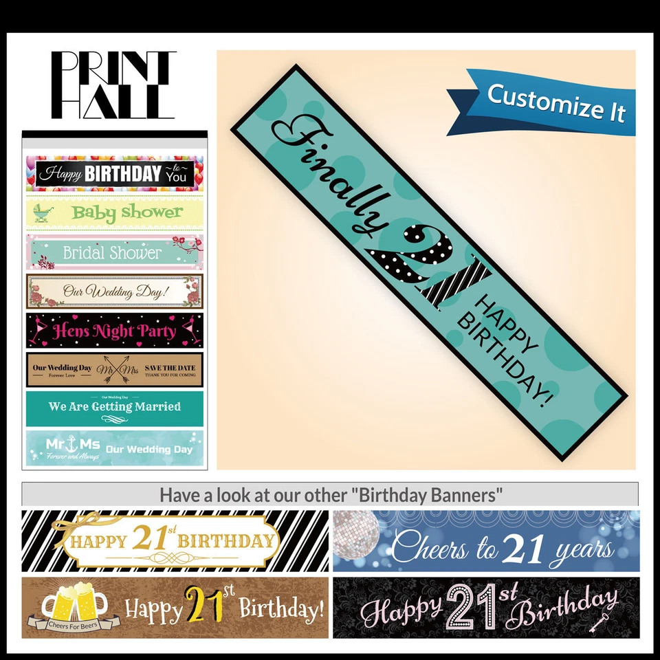 Banner de fiesta de lona personalizado decoraciones de cumpleaños 16 dulces dieciséis Foto 4 de 4