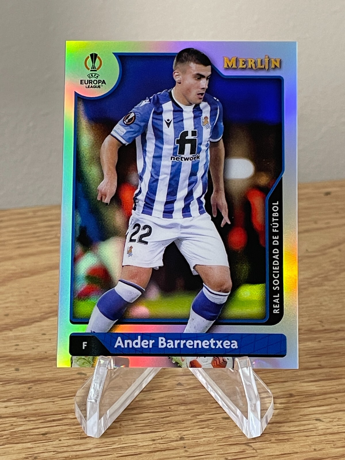 Ander Barrenetxea REFRACTOR 2021-22 Topps Merlin UEFA UCL UCC #16 Prizm RS