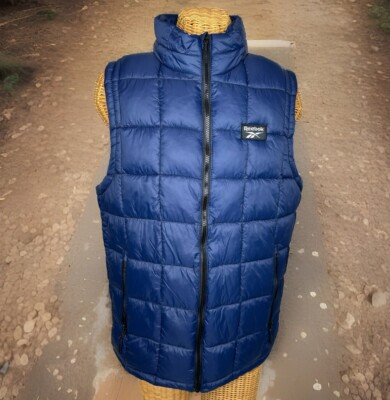 Reebok Glacier Shield Puffer Vest, Vector Navy, Size Medium, NEW