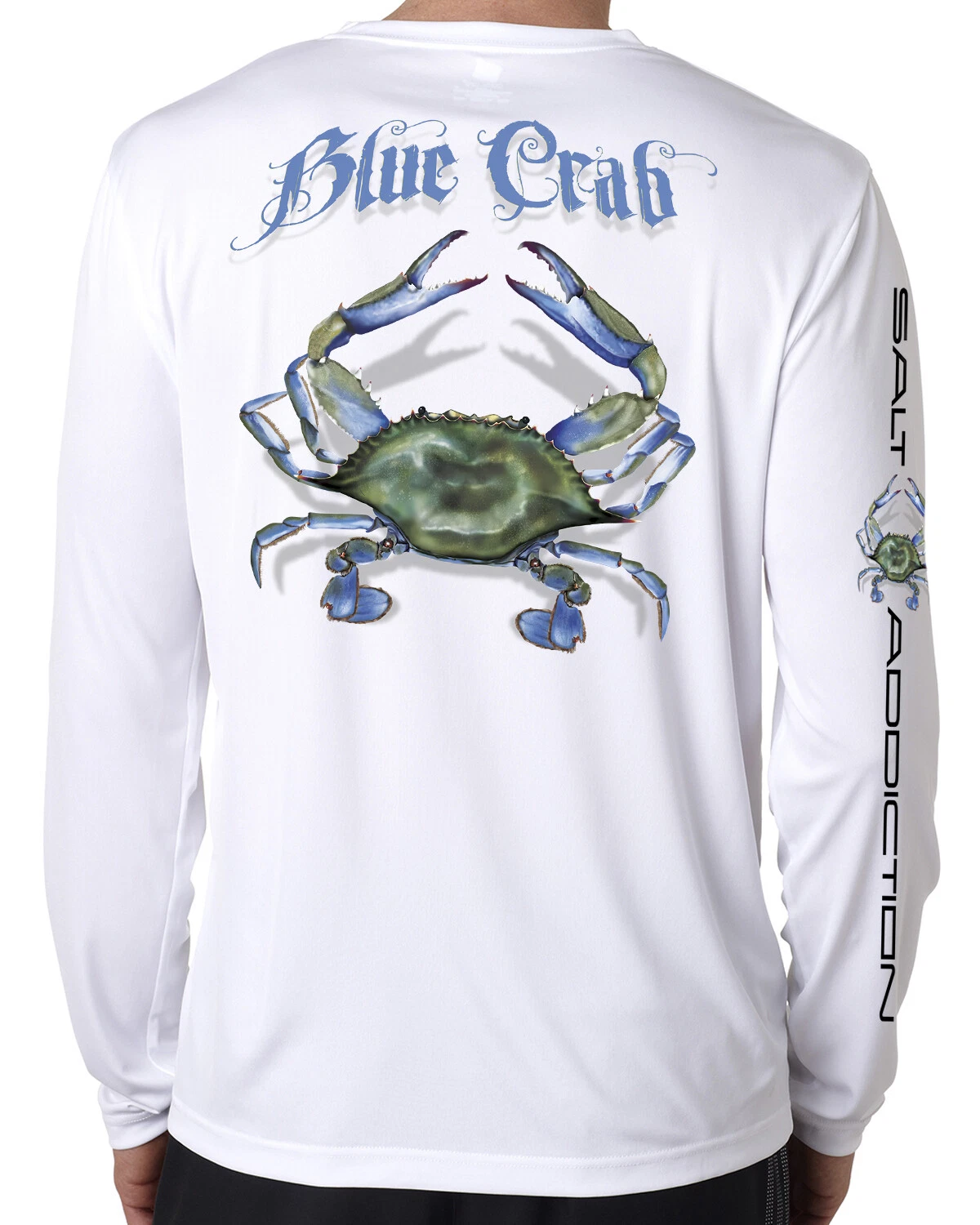 Salt Addiction Blue Crab t shirt long sleeve microfiber saltwater uv 50+
Opens in a new window or ta