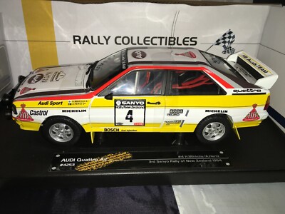 Sun Star Audi Quattro A2 1/18 – Rallye Neuseeland 1984 Mit Personalisiertem Kennzeichen