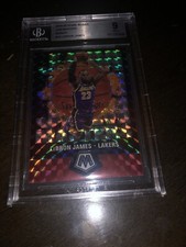 2019-20 Panini Mosaic LeBron James Jam Masters Silver Prizm SSP BGS 9 MINT