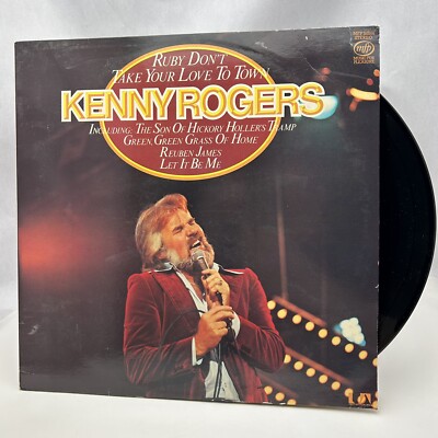 LP--KENNY ROGERS--RUBY DON'T TAKE YOUR LOVE TO TOWN  UK  EXC VINYL