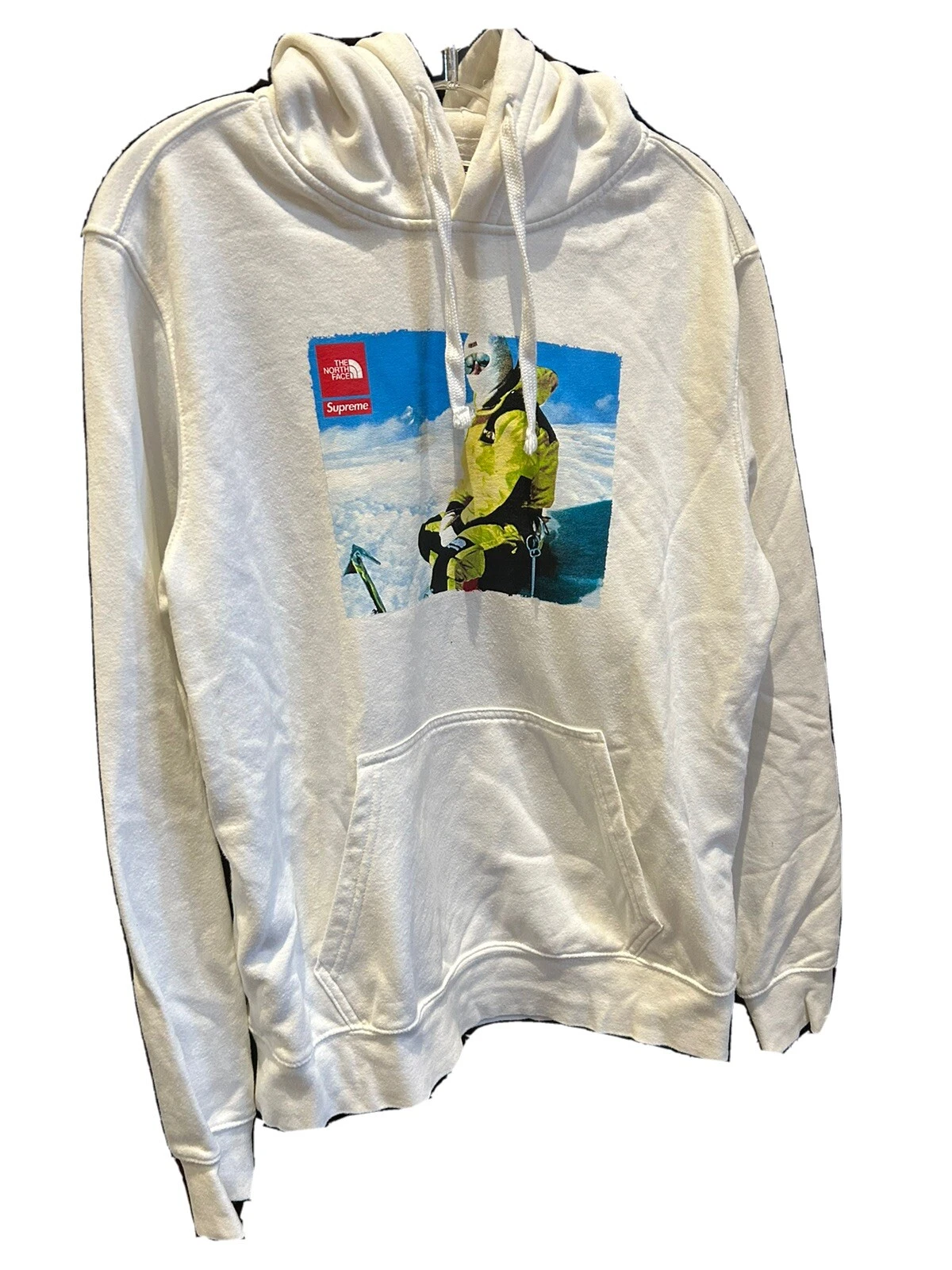 Sweat à capuche vintage homme Supreme x The North Face photo taille S blanc