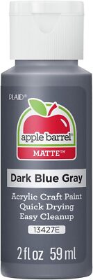 Apple Barrel Acrylic Paint, Dark Blue Gray 2 fl oz Classic Matte