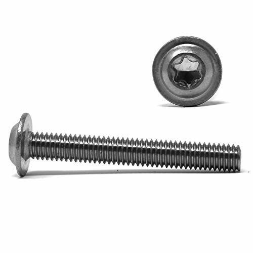 10 Viti a testa piatta con flangia TX, ISO 7380-2, M6x35, in acciaio INOX (p2h)