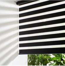 Persilux Cordless Zebra Roller Window Shades Free-Stop Roller Blinds 32" W X 72"